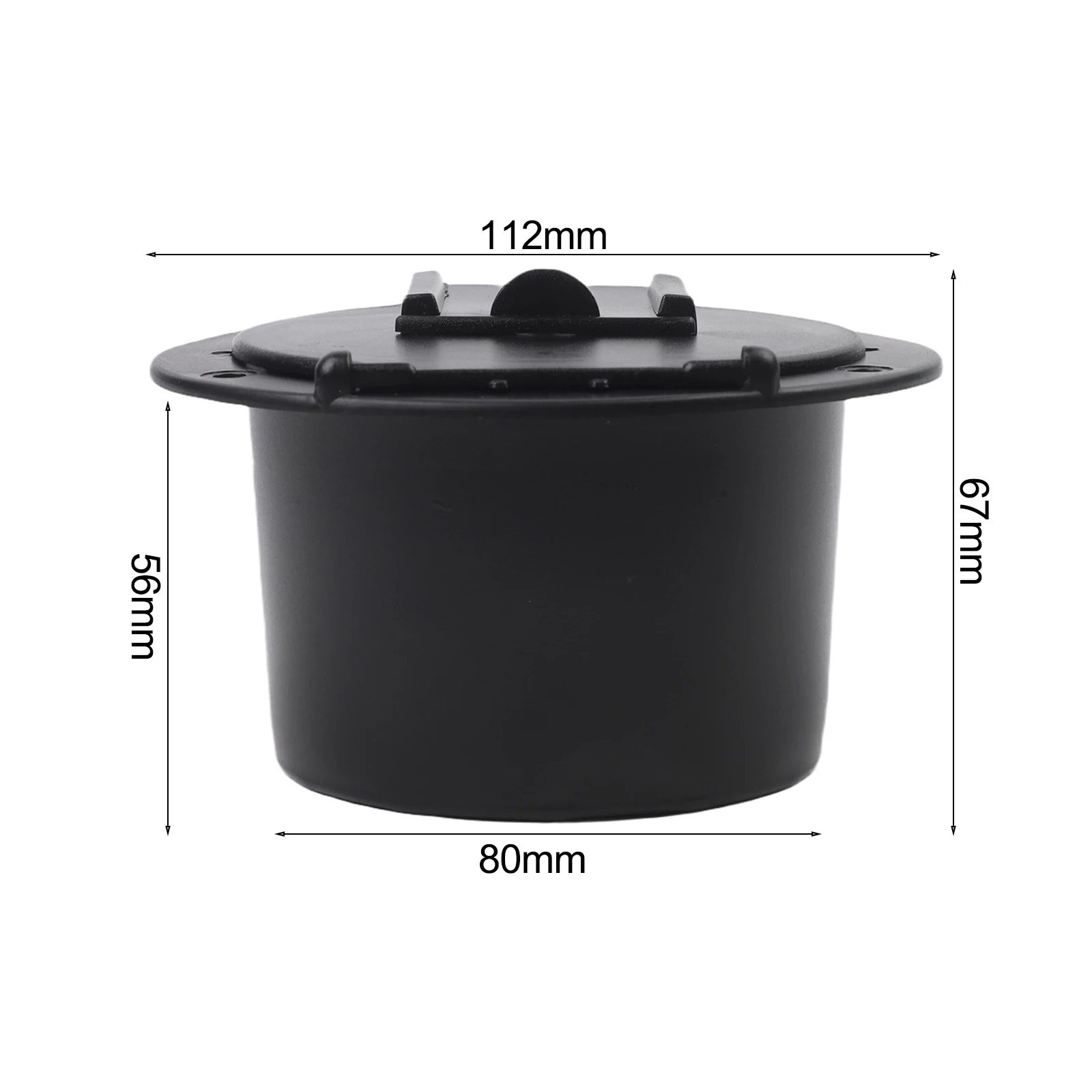 Round Hatch Cover RV Cable Compartment White Robust Protective Cable Lid RV Cable Cover Three-screw Installation