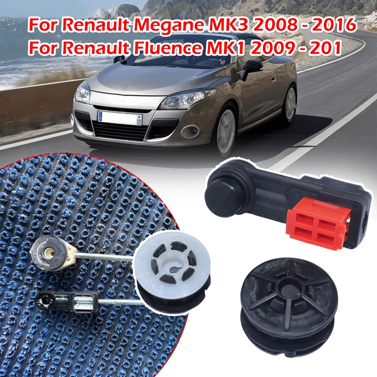 

For Renault Fluence MK1 2009-2017 Megane MK3 2008-2016 Gear Shift Lever Linkage Bushing Manual Rubber Sleeve Repair Kit Parts