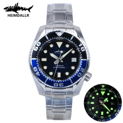 Heimdallr Watch Men NH35A Mechanical Watches Aluminum Bezel Sapphire Full Luminous Dial MM200 Diving Watches for Men Automatic