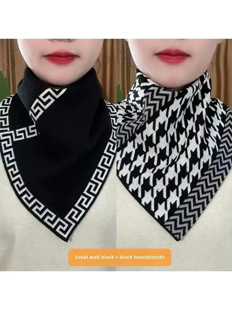 Chauffe-cou à la mode automne hiver, nouveau Style, Version coréenne, polyvalent, chaud et élégant, écharpe triangulaire, Protection du cou pour le cou