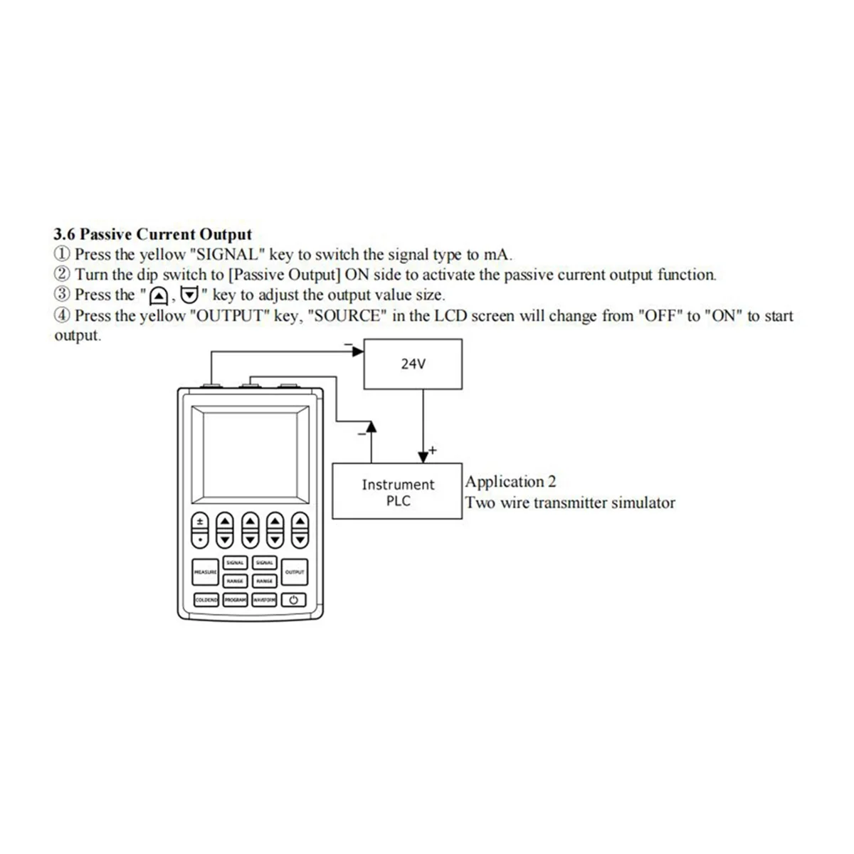 Multifunction Signal Generator 4-20mA Current Voltage RTD Thermocouple Signal Source Handheld Process Calibrator