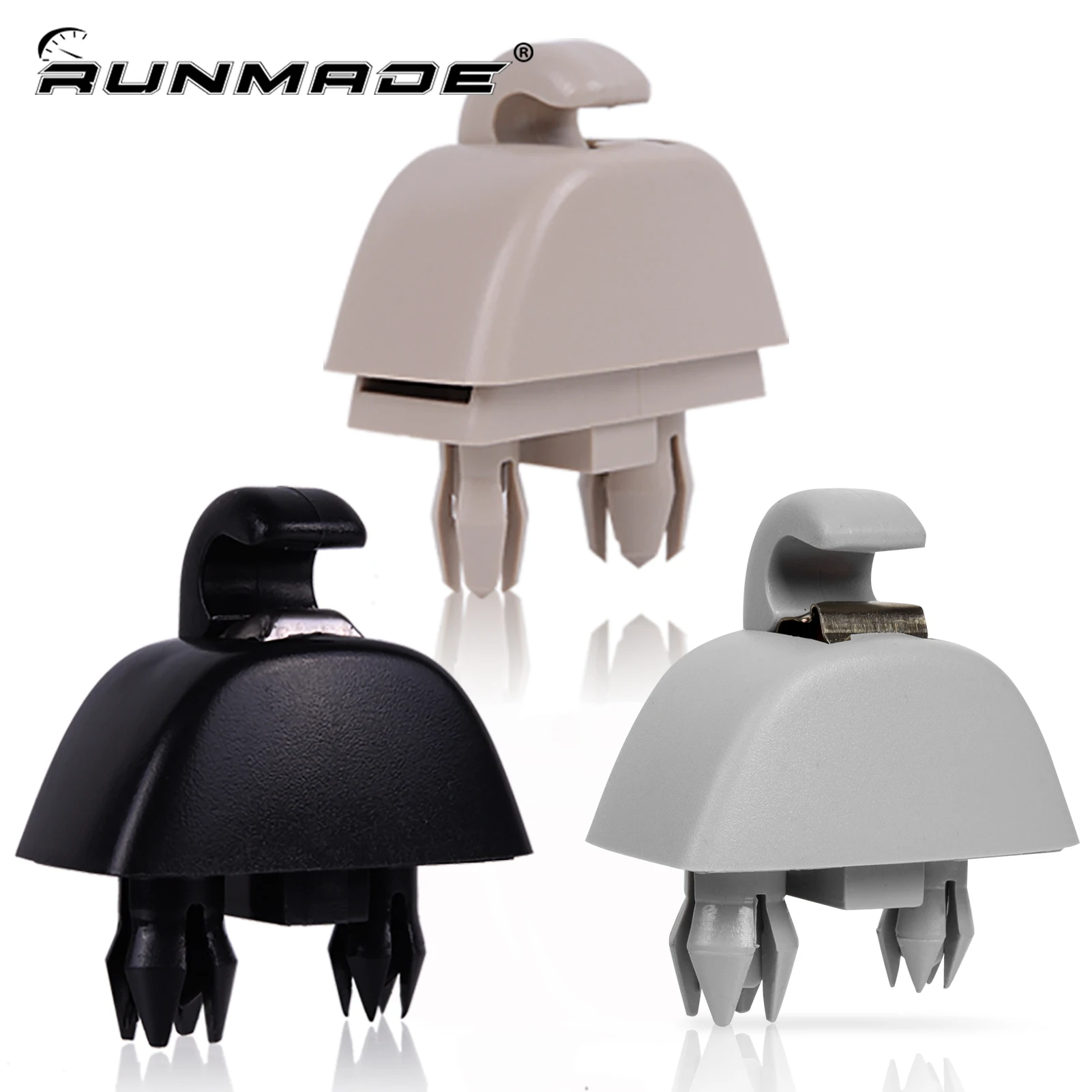 runmade Interior Sun Visor Clip Hooks Fastener Sunvisor Bracket for Audi A6 C6 A8 VW Passat B7 Polo 4F0857561 6RD857561