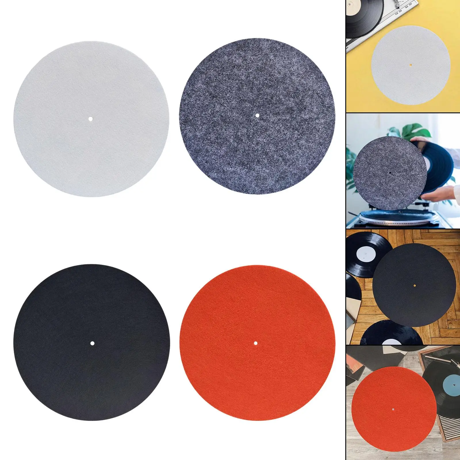 Mata do gramofonu 3 mm 12-calowa mata do gramofonu Domowe gramofony winylowe