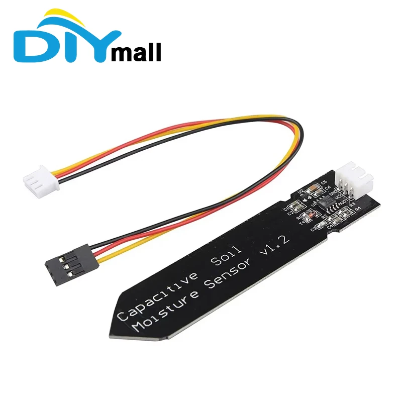 5/10PCS Capacitive Soil Moisture Sensor Module 3.3V-5.5V Corrosion Resistant for Arduino ESP32 Raspberry Pi (Analog Output)