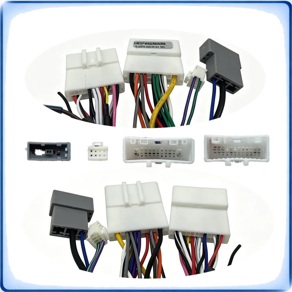 Car Radio Wiring Harness with CANBUS Decoder for Nissan Navara 2016 High Model Stereo Audio Cable Plug and Play Head UnitAdapter