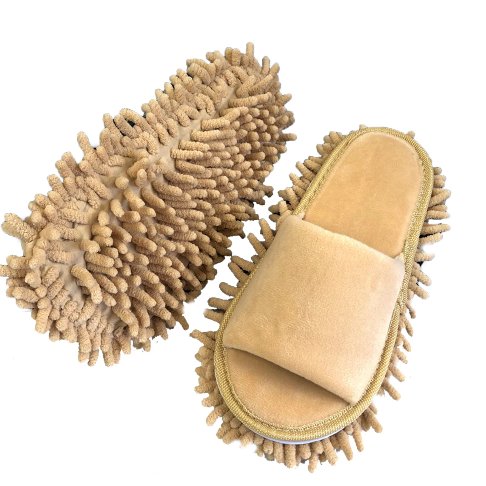 Floor Clean Socks Floor Slippers Lazy Open Toed Mop Slipper Home Use Soft Pure Color Cleaning Slipper Floor Slippers Mop Slipper