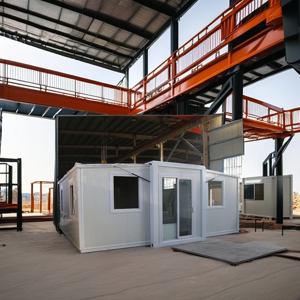 Casa prefabbricata portatile di lusso moderna Casa contenitore mobile pieghevole di nuovo design per garage e stoccaggio