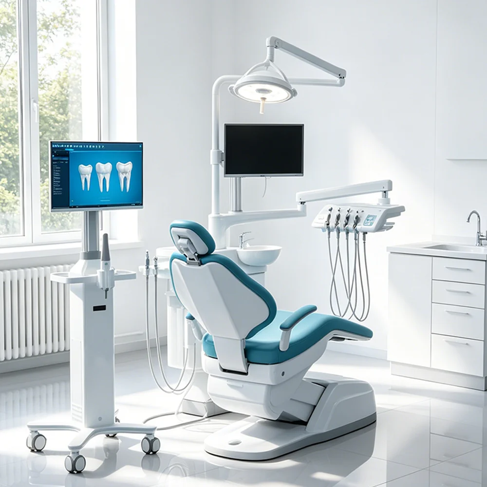 Custom OEM ODM Modern Hospital Oral Scanner Workstation Trolley Aluminum Alloy Adjustable Height Factory Stock Dental Mobilecart
