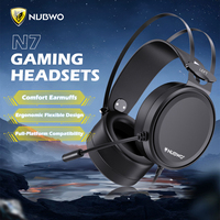 NUBWO N7 Headsets Gamer PS4 Xbox One Stereo Headset Wired Over Ear Gaming Headphones with Noise Canceling Mic for PC/MAC/PS4/PS5