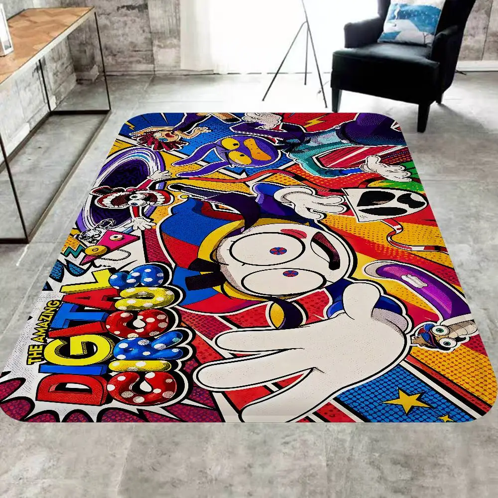 Cartoon The Amazing Digital C-Circus Kitchen Mat Cheaper Anti-slip Modern Living Room Balcony Printed Modern Home Decor