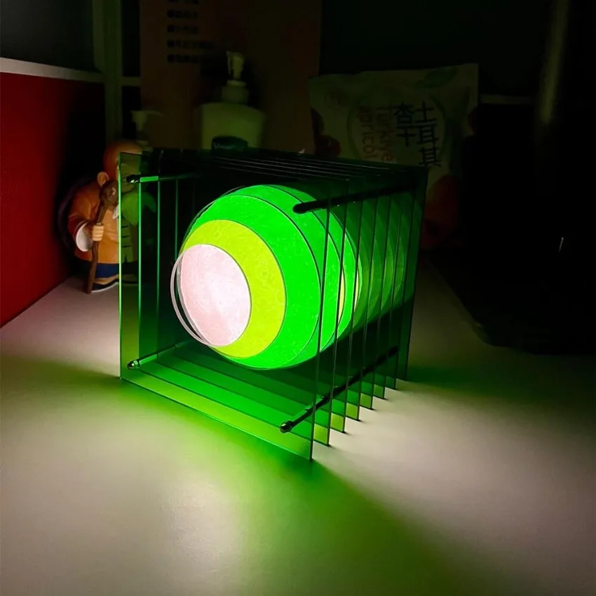 

Green Acrylic Thousand Layer Lamp Desktop Decoration Moon Lamp 16 Colors RGB DIY Suspended Ambient Light Room Props Home Decor