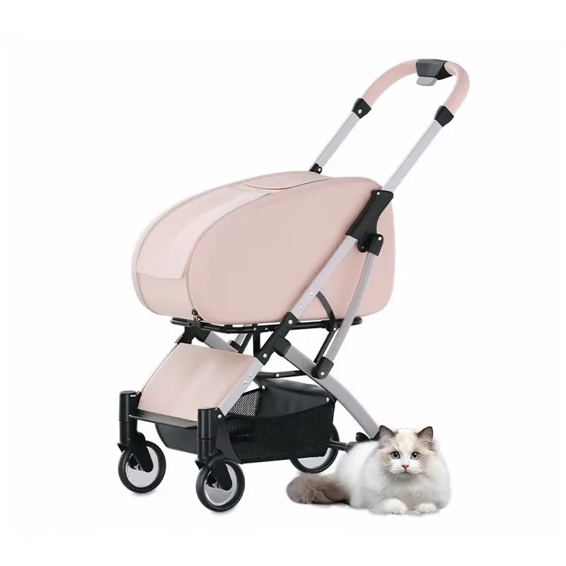 

Pet cat and dog outdoor portable foldable aluminum frame wagon pet cart