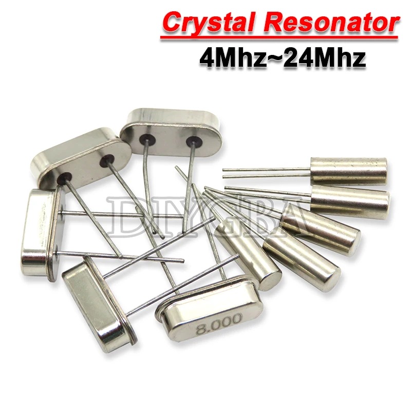 20PCS HC49S Quartz Crystal Resonator Passive Oscillator 8.000MHZ 4Mhz 6Mhz 8Mhz 12Mhz 16Mhz 20Mhz 24Mhz 32.768K 32.768K