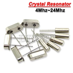 20PCS HC49S Quartz Crystal Resonator Passive Oscillator 8.000MHZ 4Mhz 6Mhz 8Mhz 12Mhz 16Mhz 20Mhz 24Mhz 32.768K 32.768K