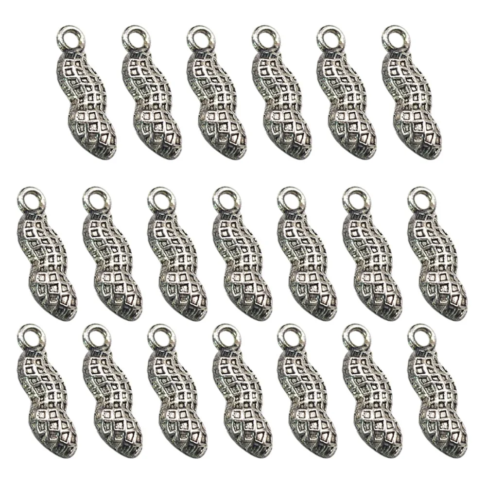 

20Pcs Alloy Pendant Charms DIY Jewelry Making Necklace Earrings Accessories Silver Simple Stylish Alloy Pendant Charm