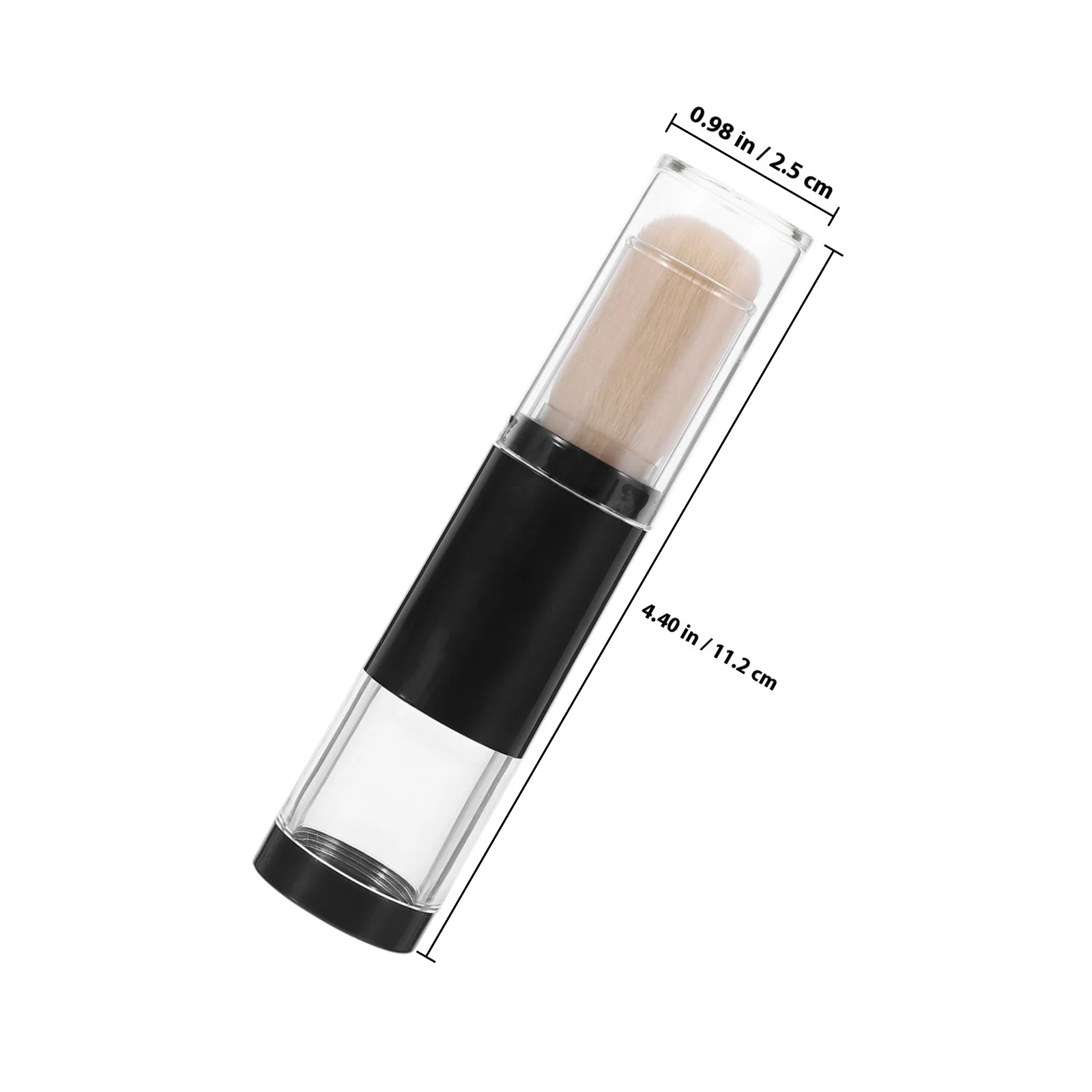 Dichter Foundation-Pinsel, nachfüllbares Puderfach für Rouge, Gesicht, Reisen, Make-up-Pinsel, Beauty-Zubehör-Set