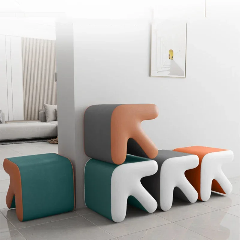 Ultralight Vanity Stool Decoration European Living Room Foot Stool Relaxing Dresser Braided Pouf Tabouret Muebles Home Furniture