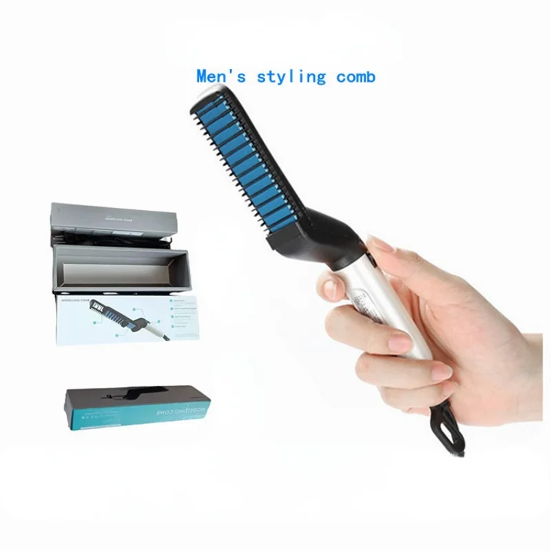 

Multifunctional Electric Hair Comb Brush Beard Straightener Beard Straightening Comb Straight Hair Curler Styling Tools