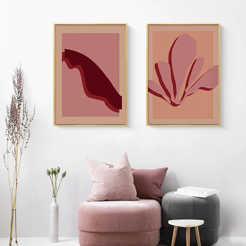 Matisse Style Posters and Prints Terra Abstract Art Canvas Painting Mid Century Flowers Wall Picture Home Decoration