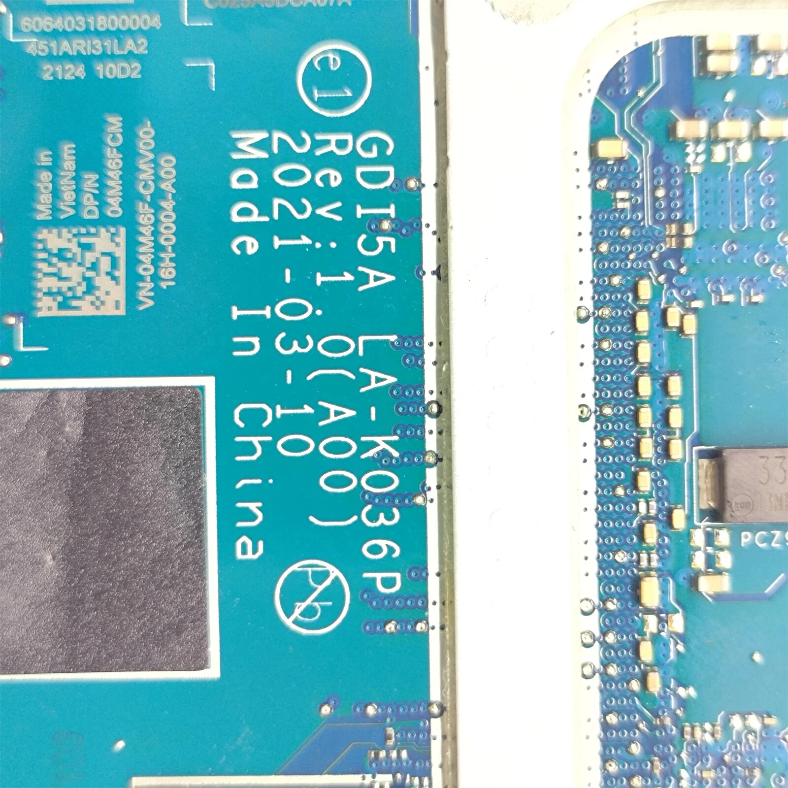 

04M46F для Vostro 3400 3500 Inspiron 3501, материнская плата LA-K036P i7-1165G7