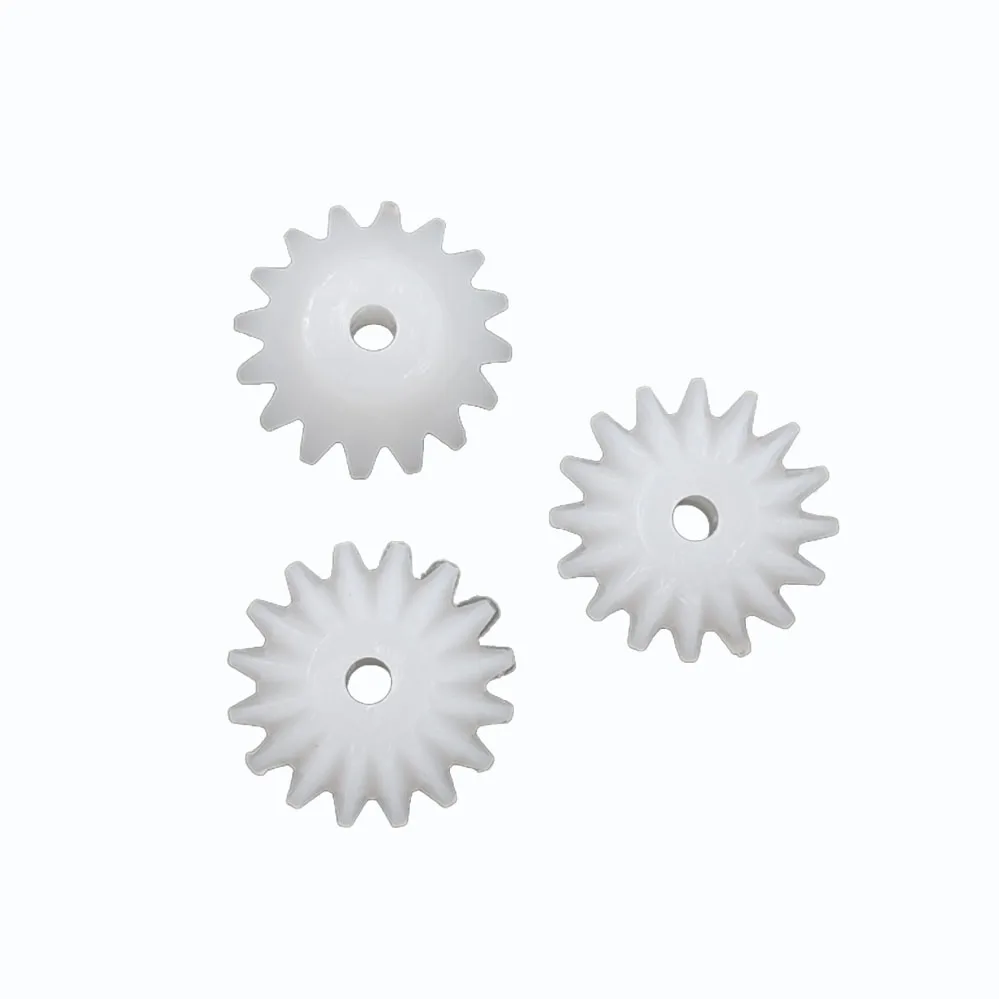 S162A 0.5M Bevel Pinions 16 Teeth 2mm Shaft Hole Plastic Bevel Gear Toy Parts Accessories 10pcs/lot