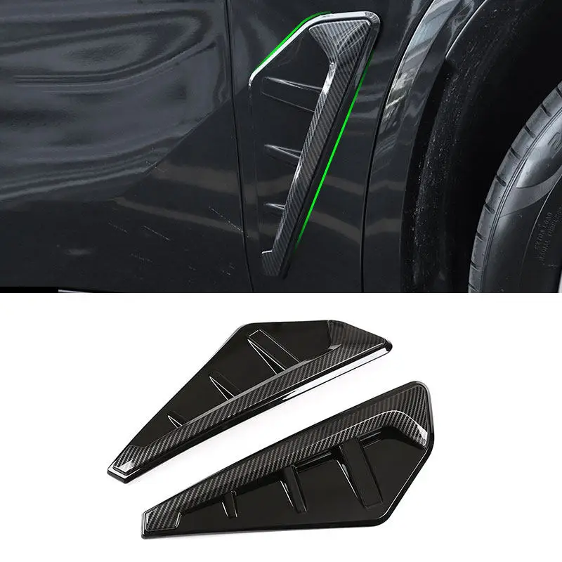 

For BMW X5 G05 M Series X5M 2019 2020 2021 2pcs Car Exterior Side Wing Air Flow Fender Grill Outlet Intake Vent Protective Trim