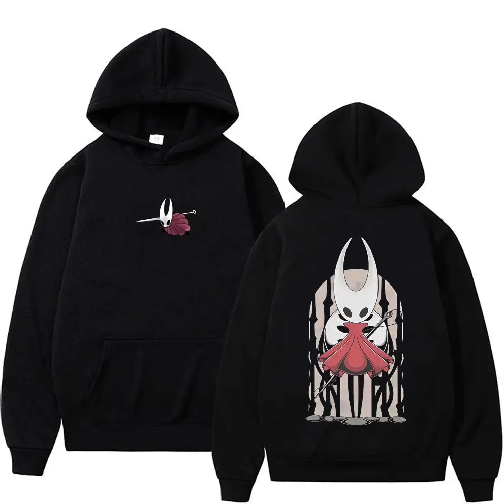 

Hot Game Hollow Knight Graphic Hoodie Men Women Casual Oversized Pullover Hoodies Male Fashion Vintage Fleece Cotton Sweatshirt