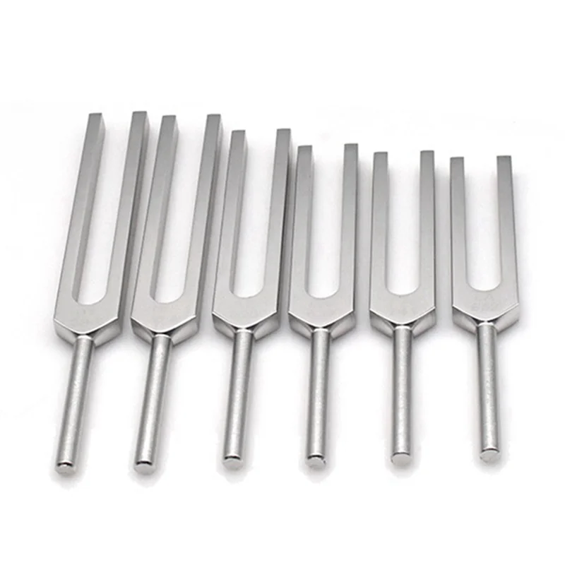 

TURE 6Pcs/Set Tuning Fork Sound Vibration Therapy Chakra Steel Music Kit Healing Sound Vibration Therapy Durable Easy To Use