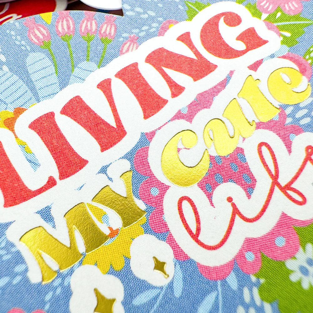 Creative Path 164 Stück Niedliche Scrapbooking-Stanzformen, Goldfolien-Papierstanzformen, Ephemera-Verzierungen für Journaling und Basteln – Detail 11