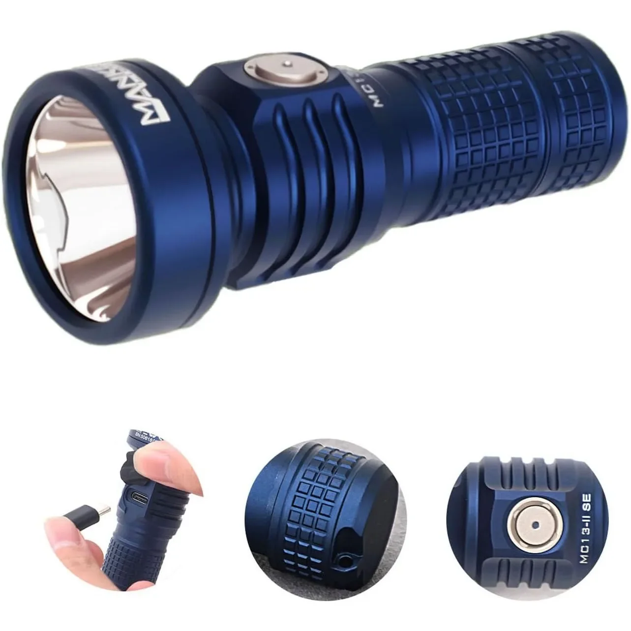 Manker MC13 II SE USB Rechargeable Tactical Flashlights High Lumens,Maximum 4500+lumens output,665 meters,