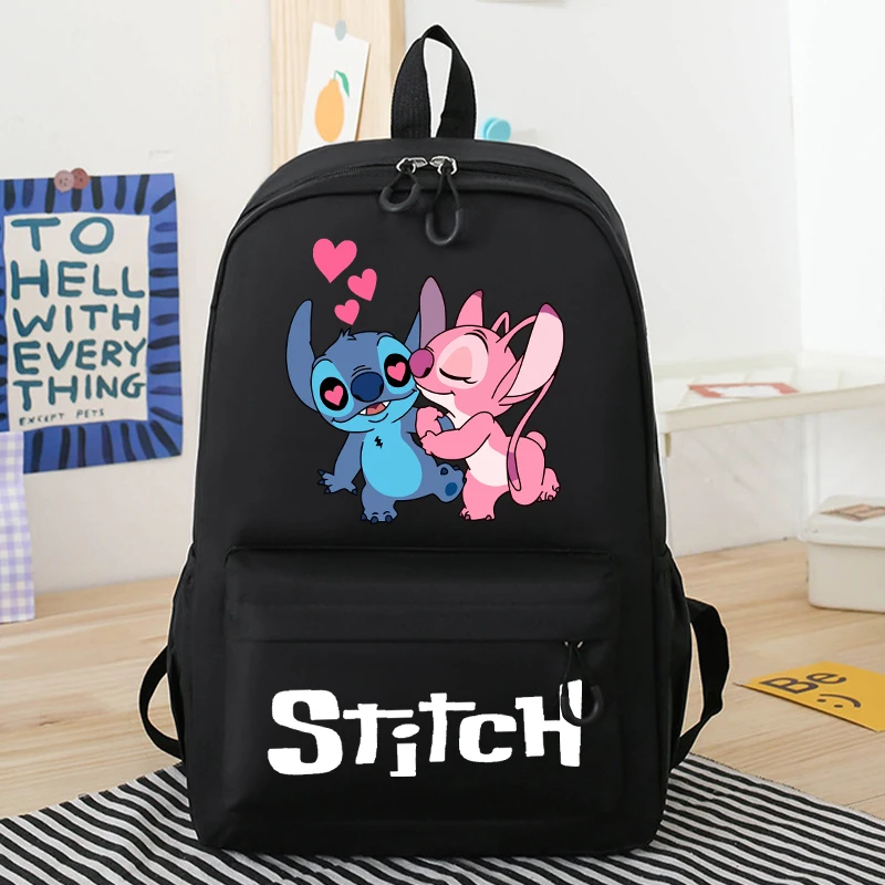 Nowy śliczny Lilo Stitch dziewczęcy plecak szkolny chłopcy dziewczęta Cartoon Disney plecak Kawaii plecak dla malucha prezenty urodzinowe dla dzieci