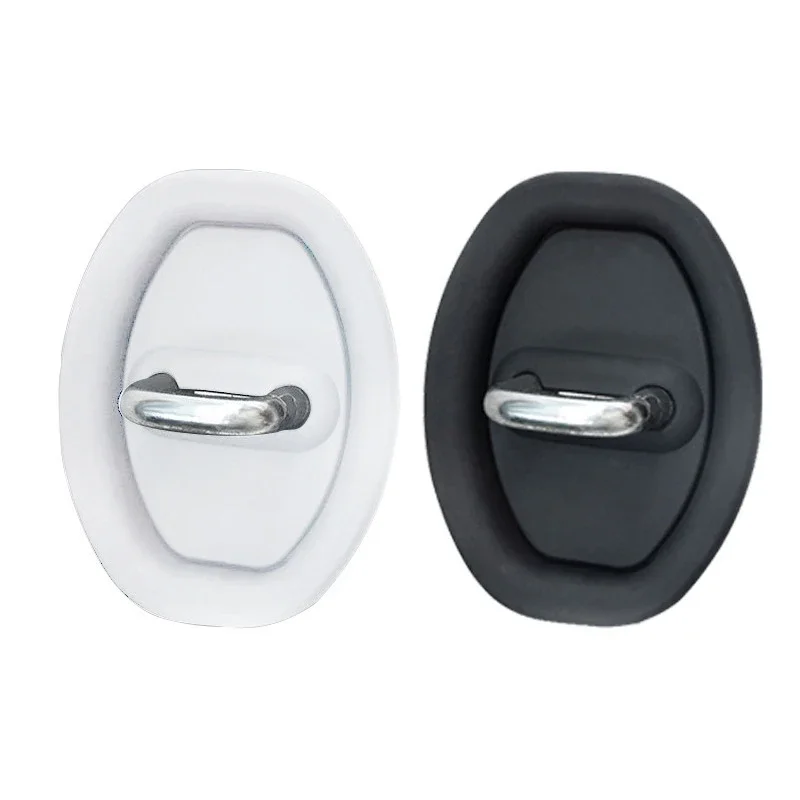 Universal Car Door Slamming Anti-vibration Silicone Cushioning Mute Shock Absorber Protective Cover Door Latch Protection Pads