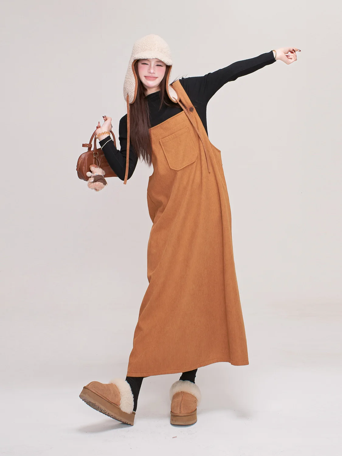 

Женская повседневная одежда Dr: свободный крой, высокая талия, вельвет, цвет «тыквенный оранж», весенняя коллекция, оригинальный дизайн