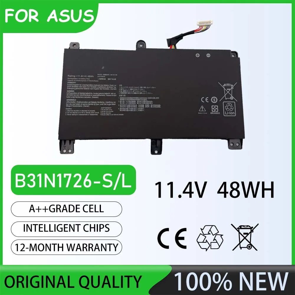 B31N1726 48Wh Laptop Battery For ASUS TUF Gaming FX504GD FX504GE FX504GM FX505DT FX505DV FX505GE FX80GD FX80GE FX86 FX95 A15 A17