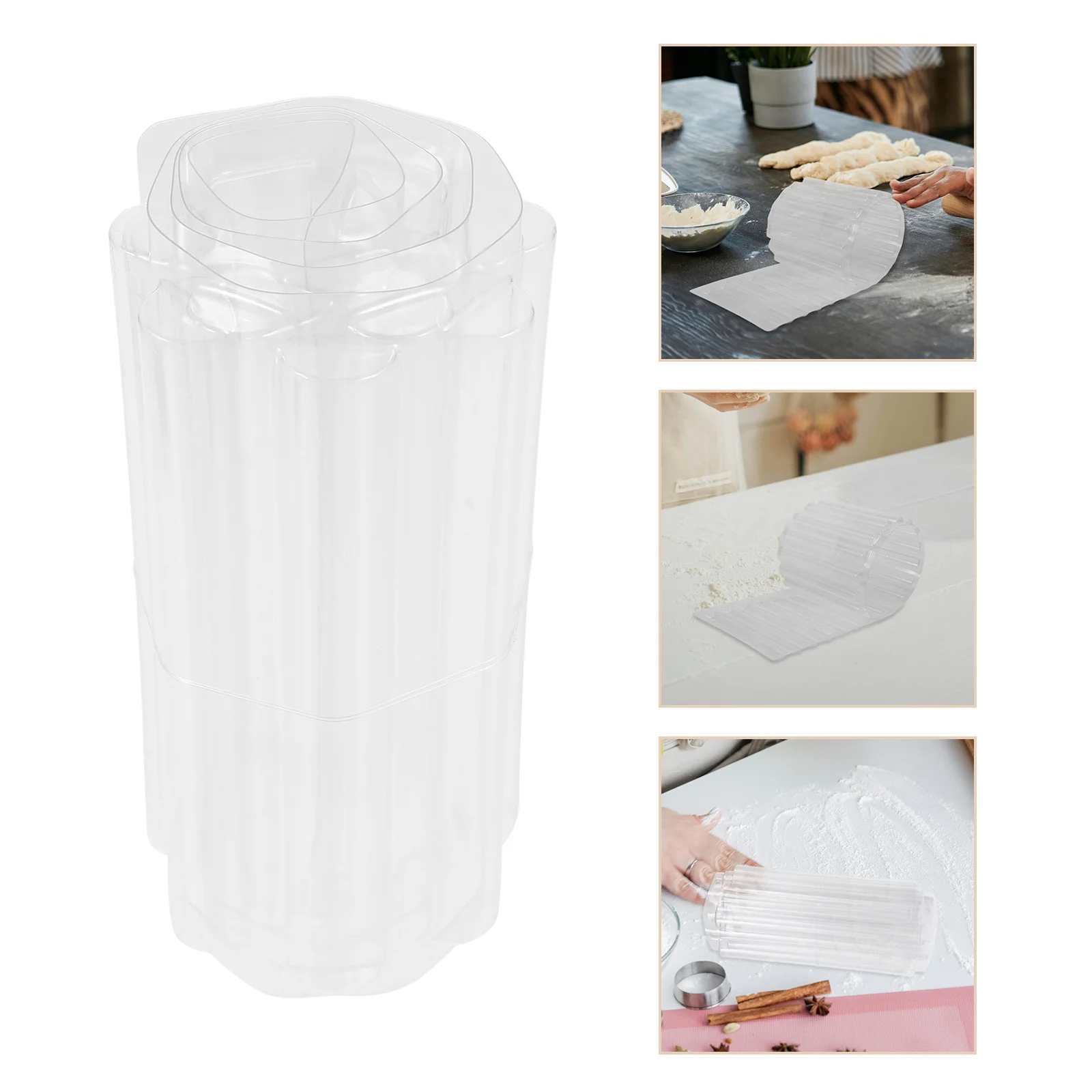 

Transparent Origami Cake Collar Mousse Cake Side Fondant Mold Plastic Decorating DIY Baking Edge Mold Chocolate Template