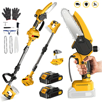 6 Inch Electric Chainsaw Scissors Telescoping Pole 2 IN 1 High Branch Saw Garden Pruning Tool For Makita Battery Pin
