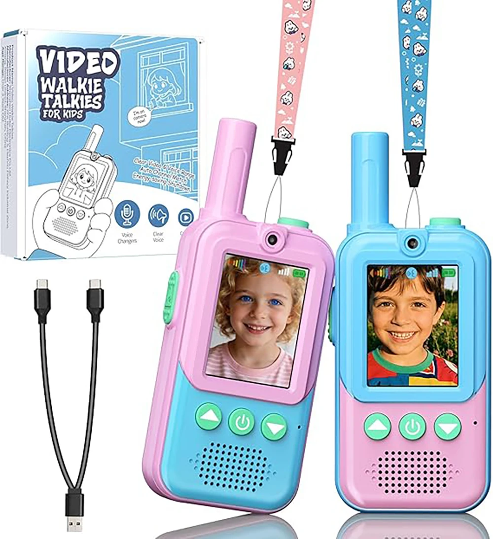 2-pack-video-walkie-talkies-for-ages-3-12-long-range-4-voice-effects-screen-perfect-holiday-gifts-for-kids