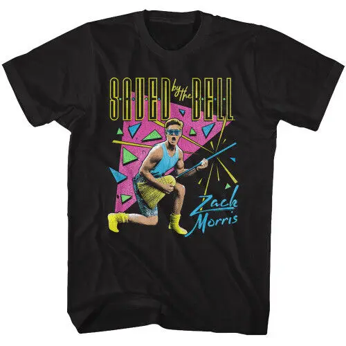 Saved By The Bell feat Zack Morris T Shirt Black