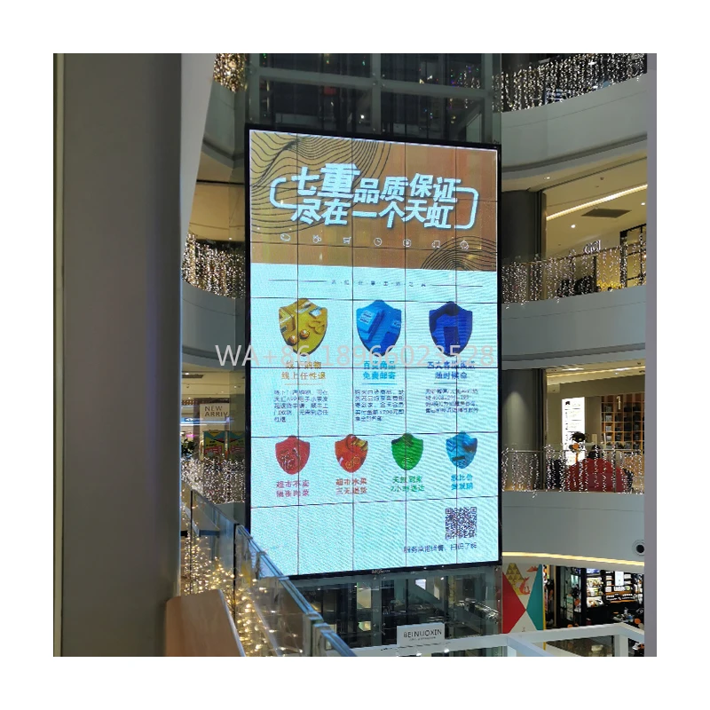P2 زجاج نافذة الستار الإعلان الداخلي فيديو جدار عرض متجر الإعلان Led شفافة عرض لوحة الشاشة #1