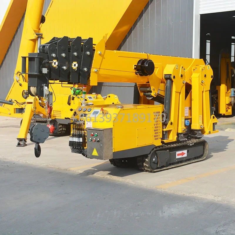 Electric Diesel Engine Dual Function Crawler Remote Control Spider Crane 3 Ton