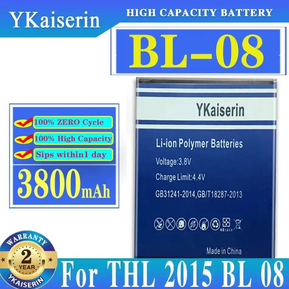 

BL-08 Stable For Thl 2015 Reliable Power Supply 3800Mah Mobile Phone Battery