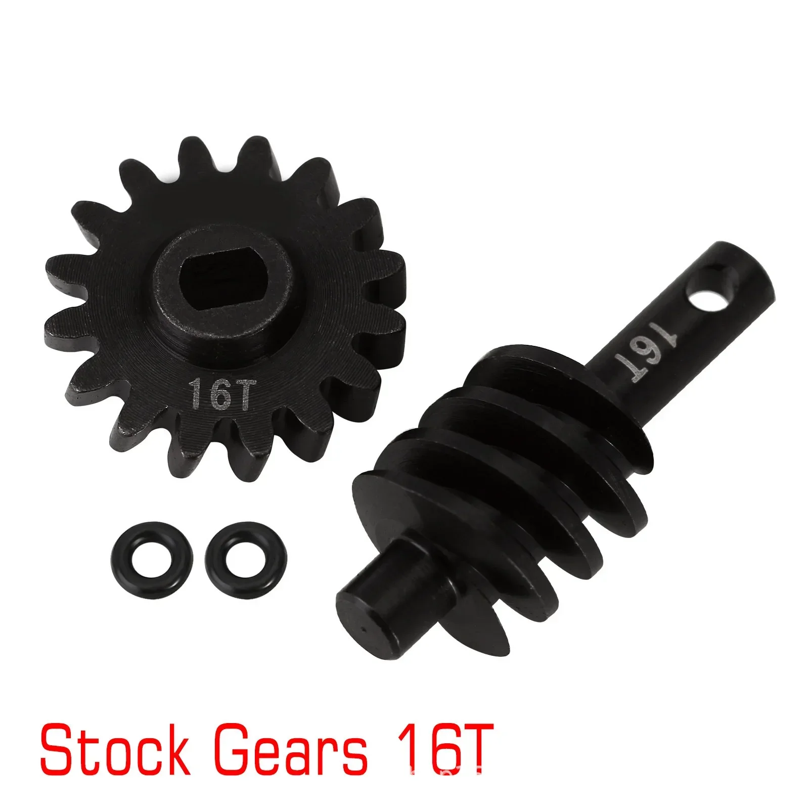 Overdrive Underdrive Worm Differential Axle Steel Gears 12T 13T 14T 16T For 1/24 RC Crawler Car Axial SCX24 Upgrade
