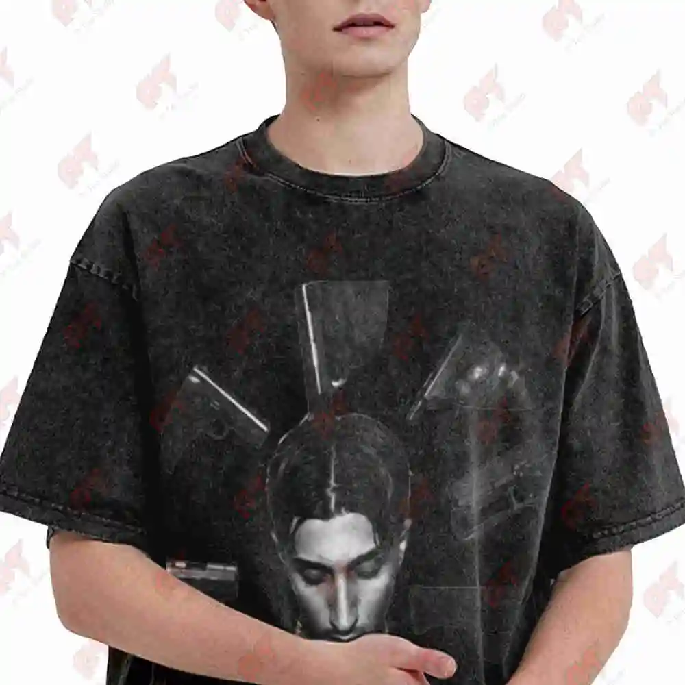Baby Gang Italian Rapper Drill Trap Vintage Washed Tee Pure Cotton T-Shirt