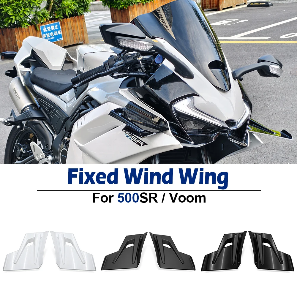 Alerones Delanteros Aerodinámicos Fijos para Motocicleta CFMOTO 500SR Voom CF500SR 500 SR, Nuevos