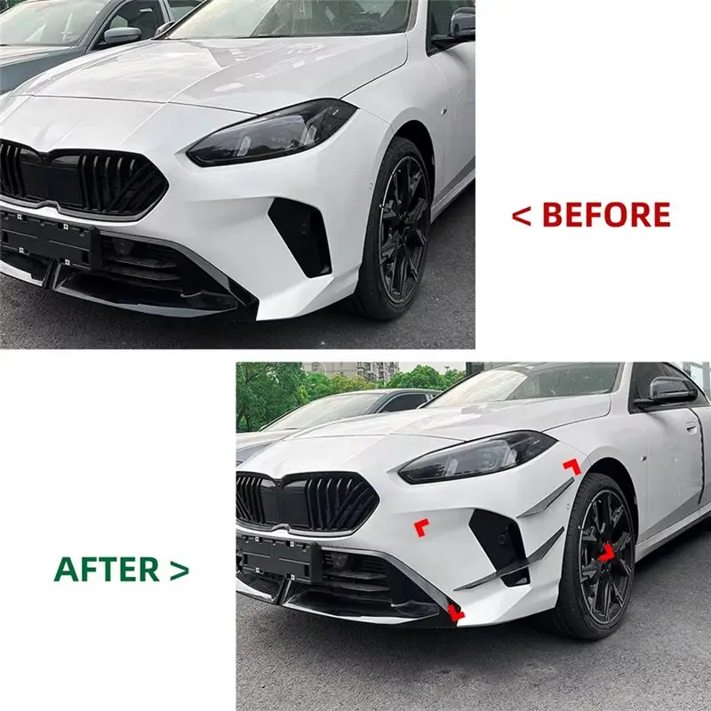 Front Side Spoiler Trim Splitter Wing For BMW 1 2 Series F70 F74 M Sport 2024 2025 Accessories-Y79A