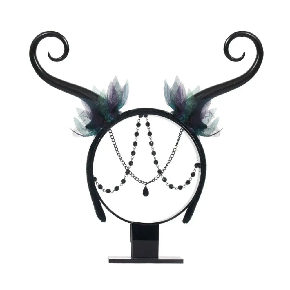 Funny Tassels Elf Headband Gothic Cosplay Costume Halloween Hairband Photography Props Headwear Fairy Hair Hoop Boy