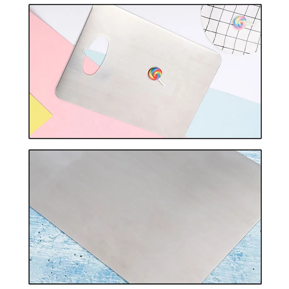 

【Party-Decoration】Stainless Steel Cutting Boards For Kitchen Heavy Duty Chopping Board For Meat Vegetable Chopping Board Easy To
