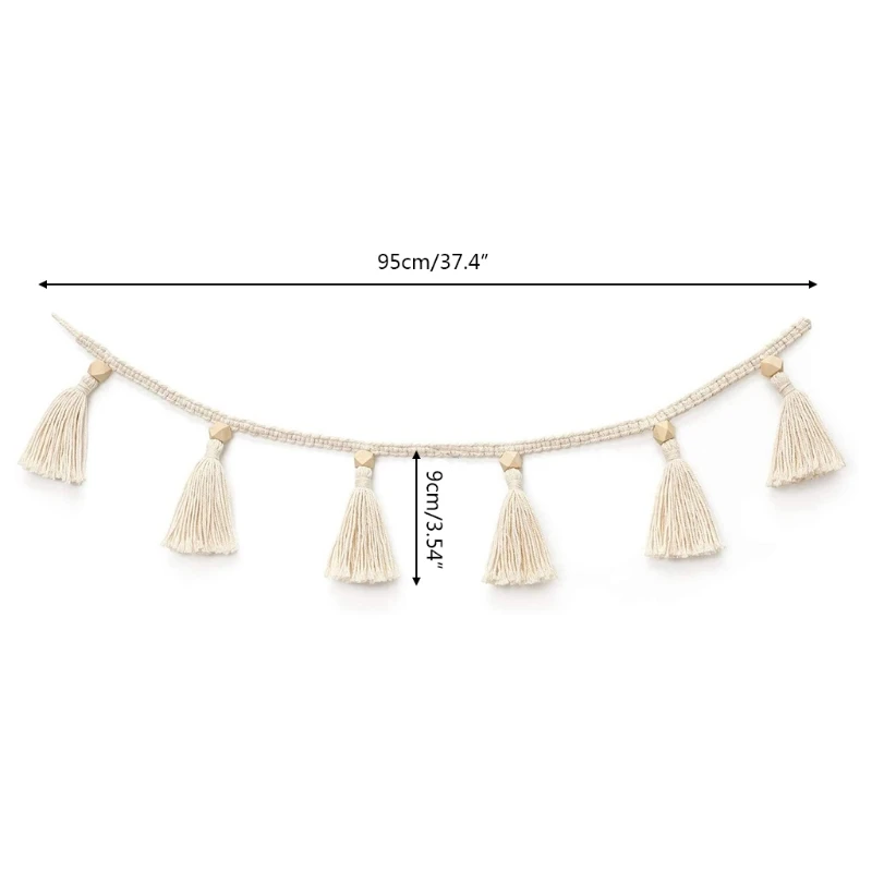 Kids Bedroom Wedding Christmas Macrame Ornaments Home Decoration Tassel