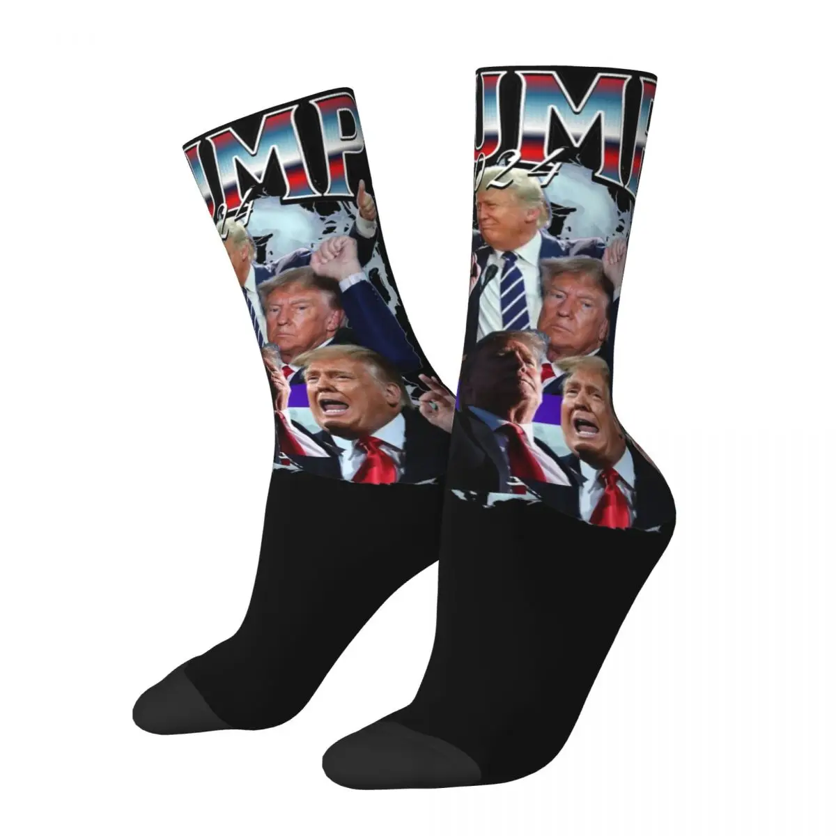 

Harajuku Men's Socks Retro Trump 2024 Bootleg Style Accessories Super Soft High Quality Socks All Seasons