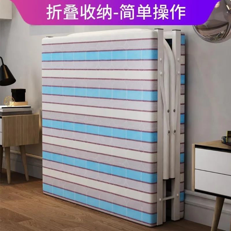Rental house folding bed single portable simple iron  home office nap lunch break escort hard board